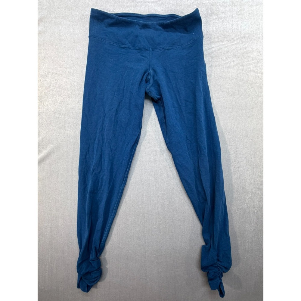 Earth Yoga Women Yoga Organic Pants Blue Size Medium Bamboo Organic Cotton